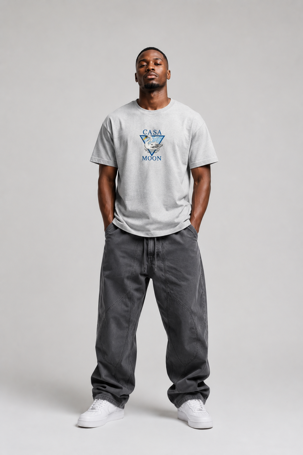 T-shirt Casa Moon Premium – Gris