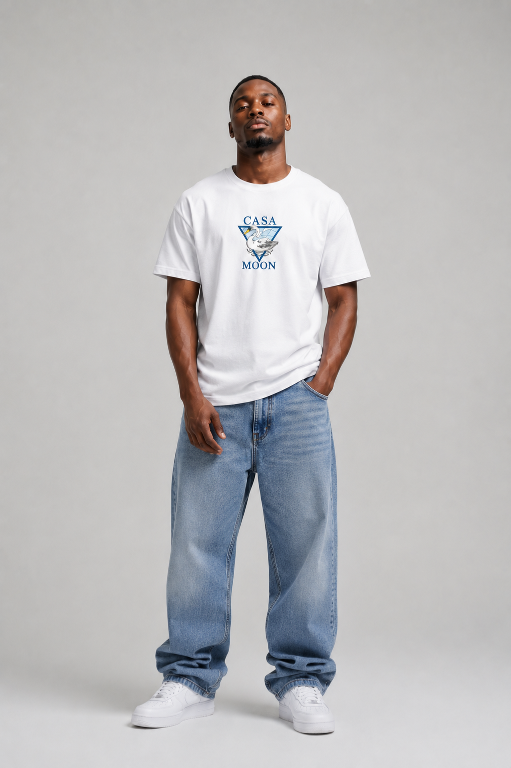 T-shirt Casa Moon Premium – Blanc